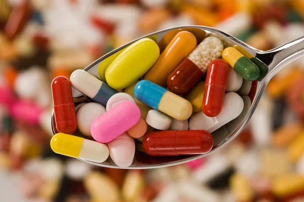 Tablets and medicines — Stock Photo, Image