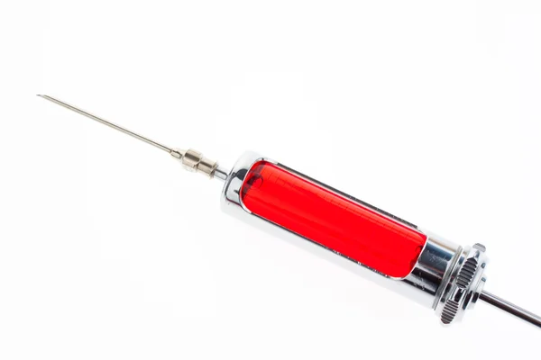 Injektionsnadel und Spritze — Stockfoto