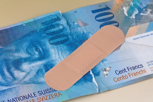 Swiss franc — Stock Photo, Image