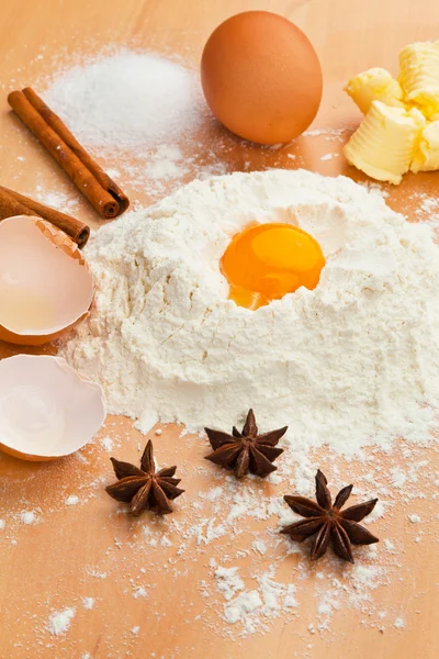Ingredients for baking. christmas baking — Stock Photo, Image