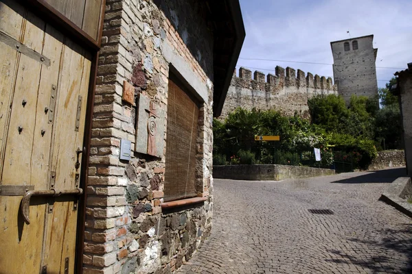 İtalya, monzambano, castello — Stok fotoğraf