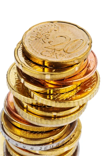 Uma pilha de moedas — Fotografia de Stock