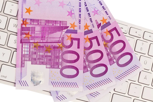 Muito dinheiro notas de €500 — Fotografia de Stock