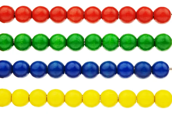 Abacus com contas multicoloridas — Fotografia de Stock