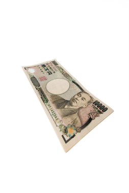 Japanese yen bills. clipart