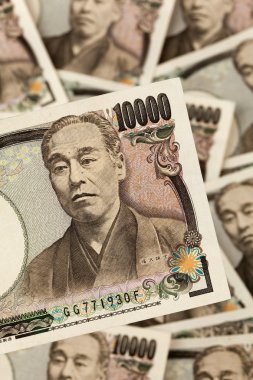 Yen bills from japan clipart