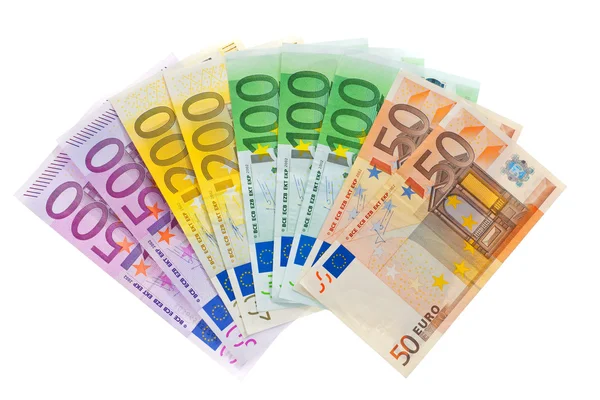 多くのユーロ紙幣のお金 — ストック写真