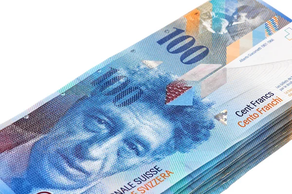 Swiss franc — Stock Photo, Image