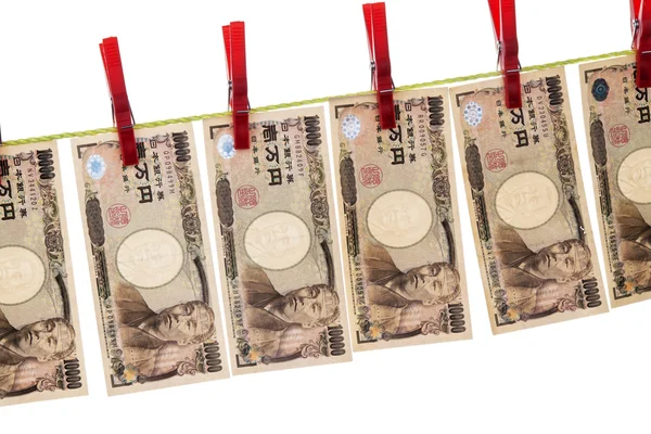 Yen bills from japan — Stock Photo, Image