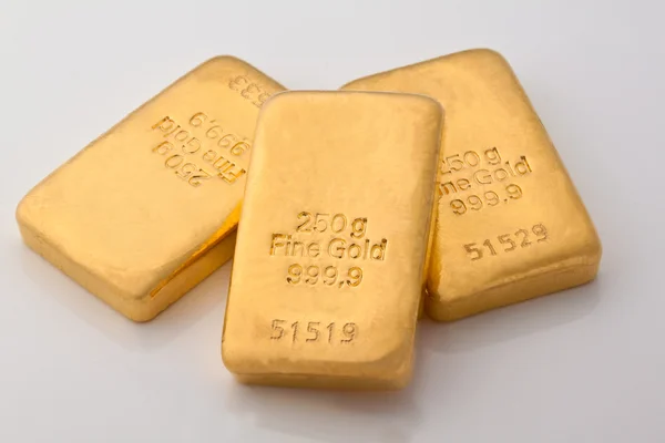 Investimento em ouro real do que ouro bullion — Fotografia de Stock