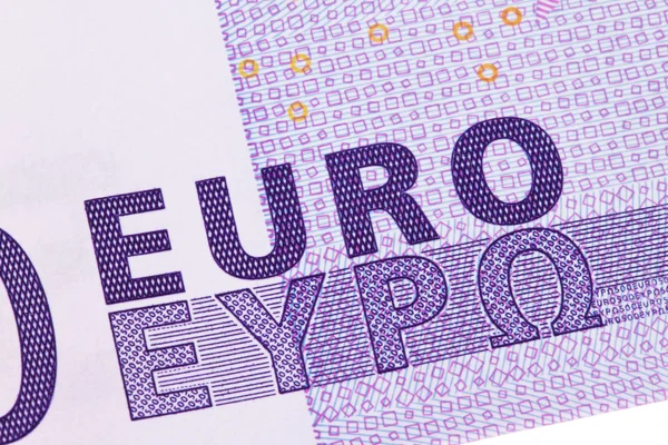 stock image Close up of a euro banknote