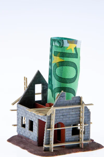 Euro money and the swiss franc banknotes — Stock Photo, Image