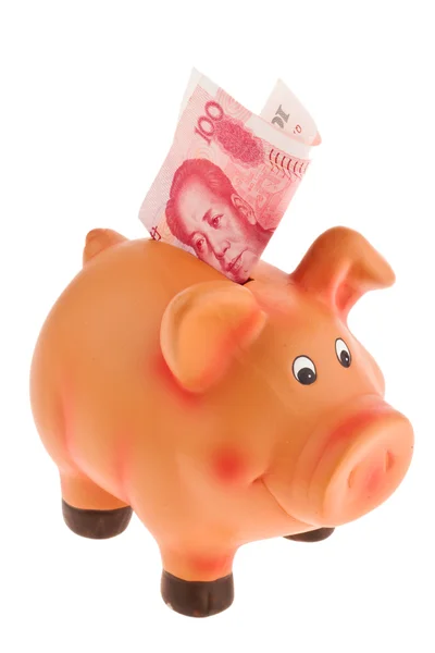 Banconote cinesi in yuan — Foto Stock