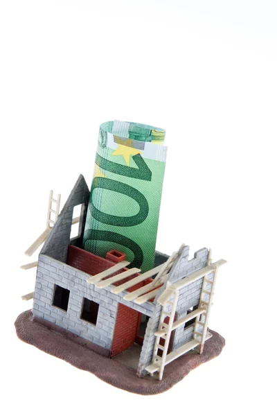 ユーロのお金とスイス フランの銀行券 — ストック写真