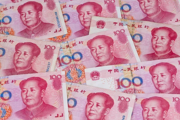 Soldi cinesi yuan. valuta cinese — Foto Stock