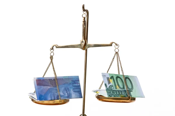 欧元和瑞士法郎 — 图库照片