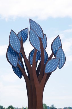 A tree from solar cells clipart