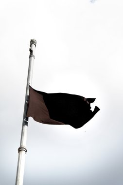 Flag of mourning clipart
