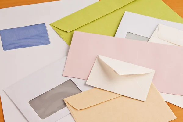 Many different envelopes — Stock Photo, Image