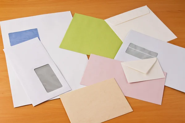 Many different envelopes — Stock Photo, Image