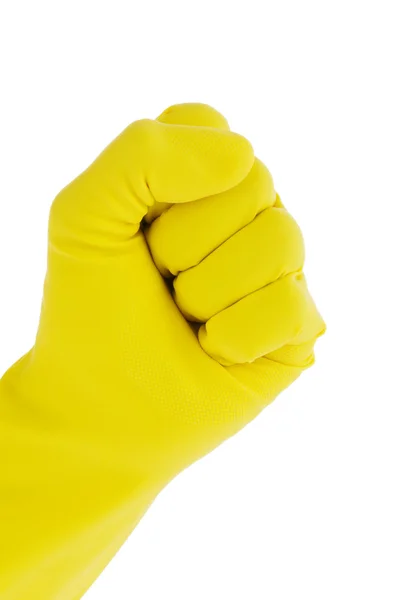 Glove of a cleaning lady — Stock Photo, Image