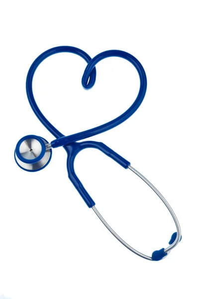 Kalp şeklinde stetoskop — Stok fotoğraf