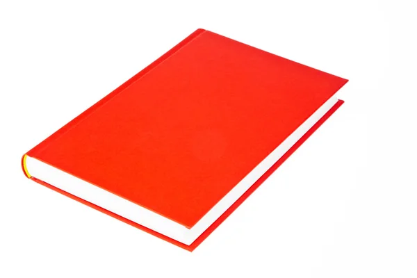 Livro vermelho sobre fundo branco — Fotografia de Stock