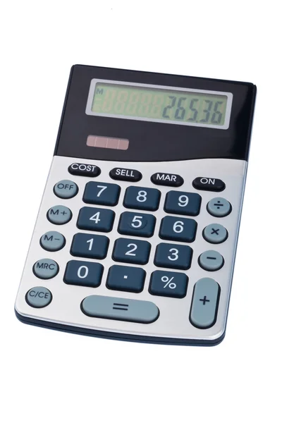 Calculadora sobre fondo blanco —  Fotos de Stock