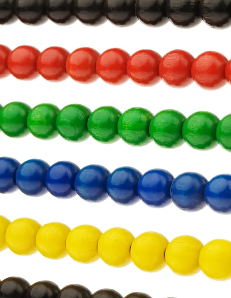 Abacus com contas multicoloridas — Fotografia de Stock