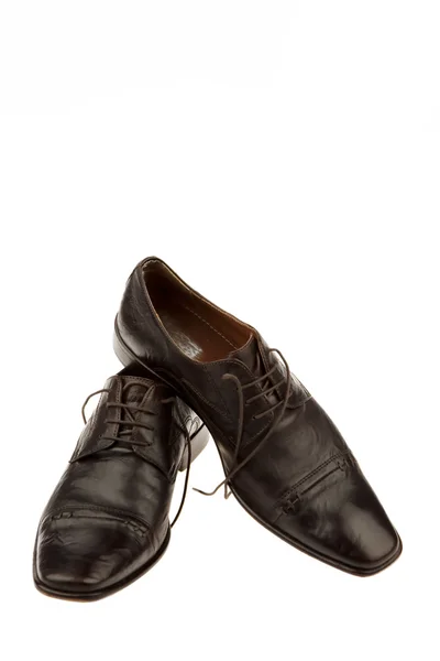 Sapatos masculinos de um homem de negócios — Fotografia de Stock