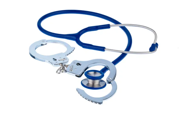 Manşet ve stetoskop — Stok fotoğraf