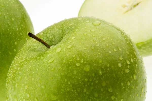 Green apple. fruit for vitamins. — Stock Photo, Image