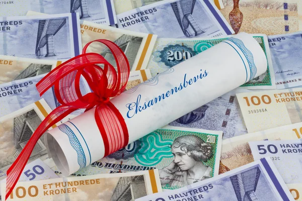 Danish crowns. denmark's currency — Stock Photo, Image