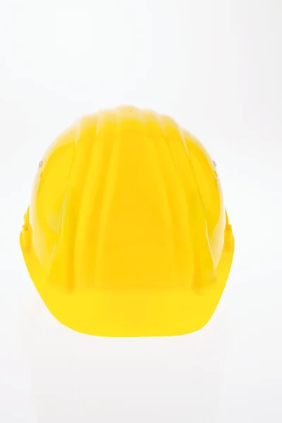 Bauhelm en byggnadsarbetare — Stockfoto