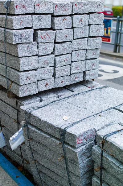 Pedras de granito para pavimentação — Fotografia de Stock