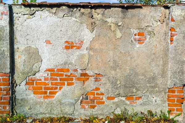 Cihlová zeď jako pozadí — Stock fotografie