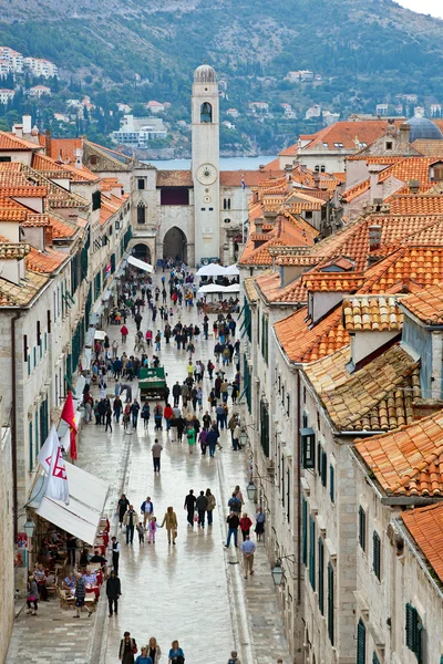 Kroatien, Dubrovnik, Stradun — Stockfoto