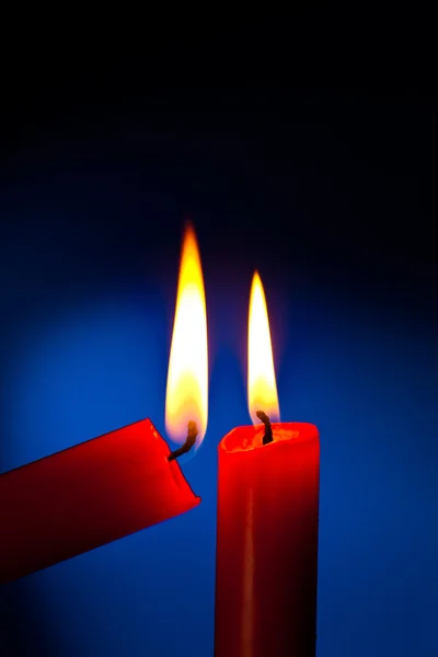 Candle is lit — Stock Photo, Image