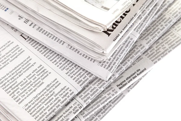Stack of newspapers Royalty Free Stock Photos