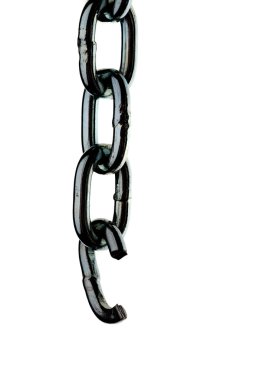 Defective steel chain clipart