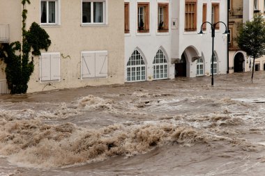 High water and flooding in steyr clipart