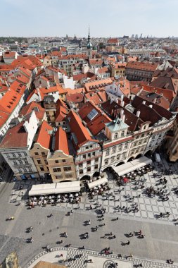 Prague, old town square, cityscape clipart