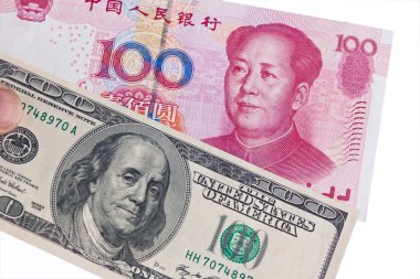 China business yuan and dollar clipart