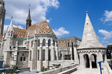 Hungary, budapest, matthias church. clipart