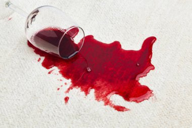 Red wine is poured clipart