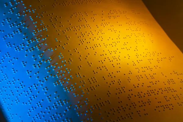 Boek in braille. Braille — Stockfoto