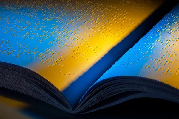 stock image Book in braille. braille