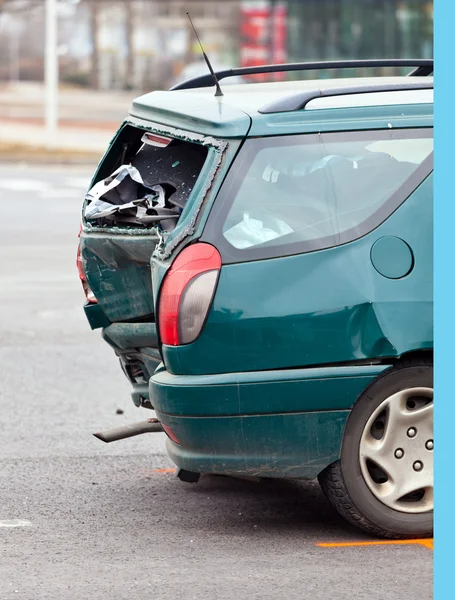 Fender-bender in a car accident — Stock Photo, Image