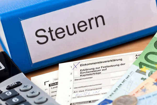 Austrian income tax return — Stock Photo, Image