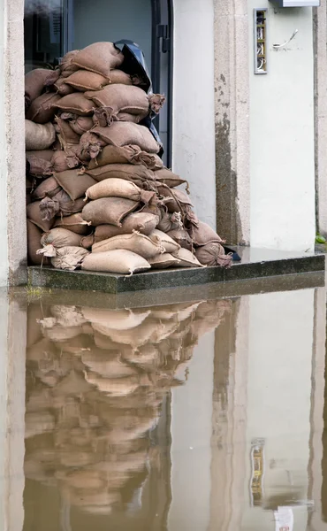 Powodzie w passau, Niemcy — Zdjęcie stockowe